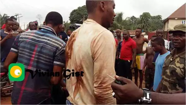 Vigilante Arrest Occultic Students Of Federal Poly Oko, Anambra State Caught During Initiation (See Photos)